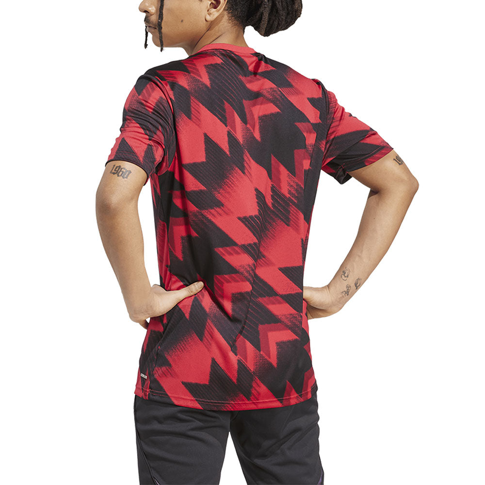 ADIDAS เสื้อแข่งผู้ชายทีมแมนเชสเตอร์ ยูไนเต็ด เกรด Pre-Match ฤดูกาล 2025/26