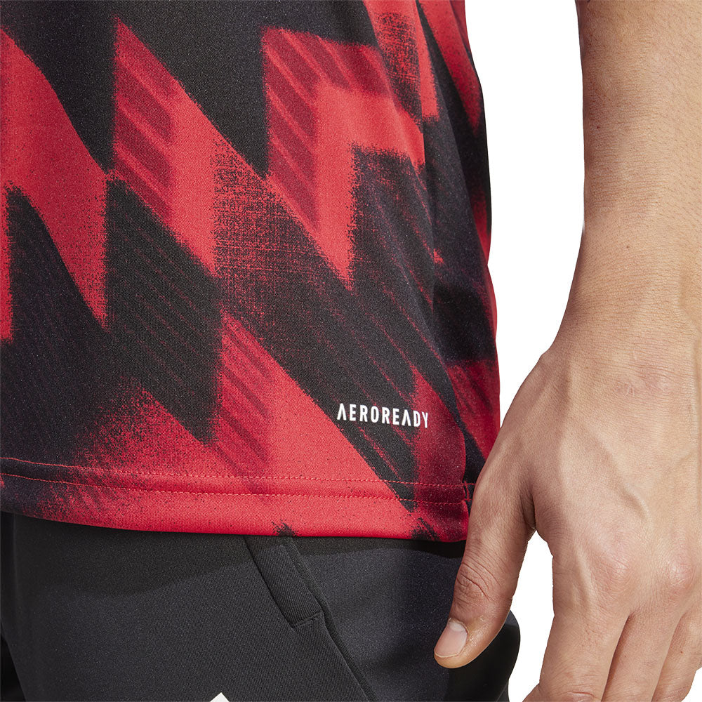 ADIDAS เสื้อแข่งผู้ชายทีมแมนเชสเตอร์ ยูไนเต็ด เกรด Pre-Match ฤดูกาล 2025/26