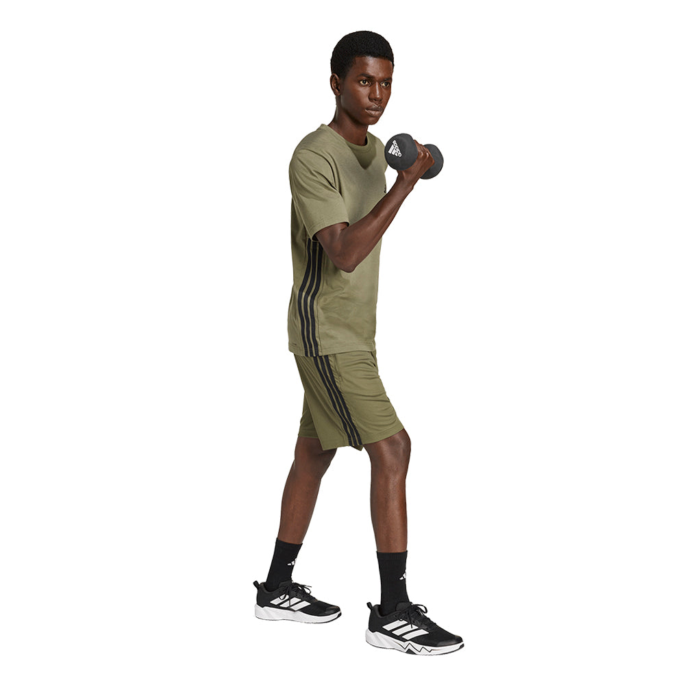ADIDAS Workout Essentials Base 3-Stripes Pique Short 9 inch Men's Training Shorts - Supersports Thailand Supersports Thailand