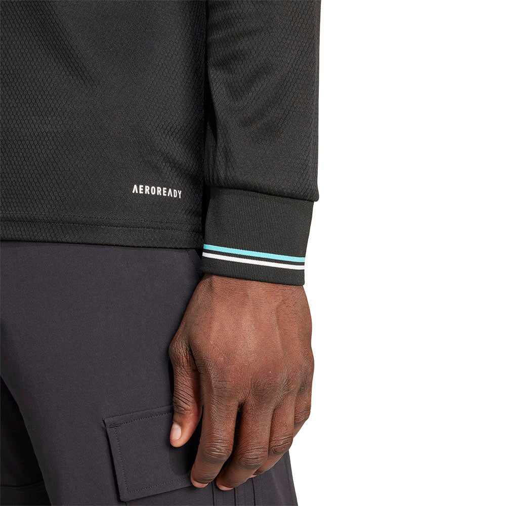 ADIDAS เสื้อแข่งรถแขนยาวผู้ชายทีม Mercedes - AMG Petronas Formula One เกรด Authentic