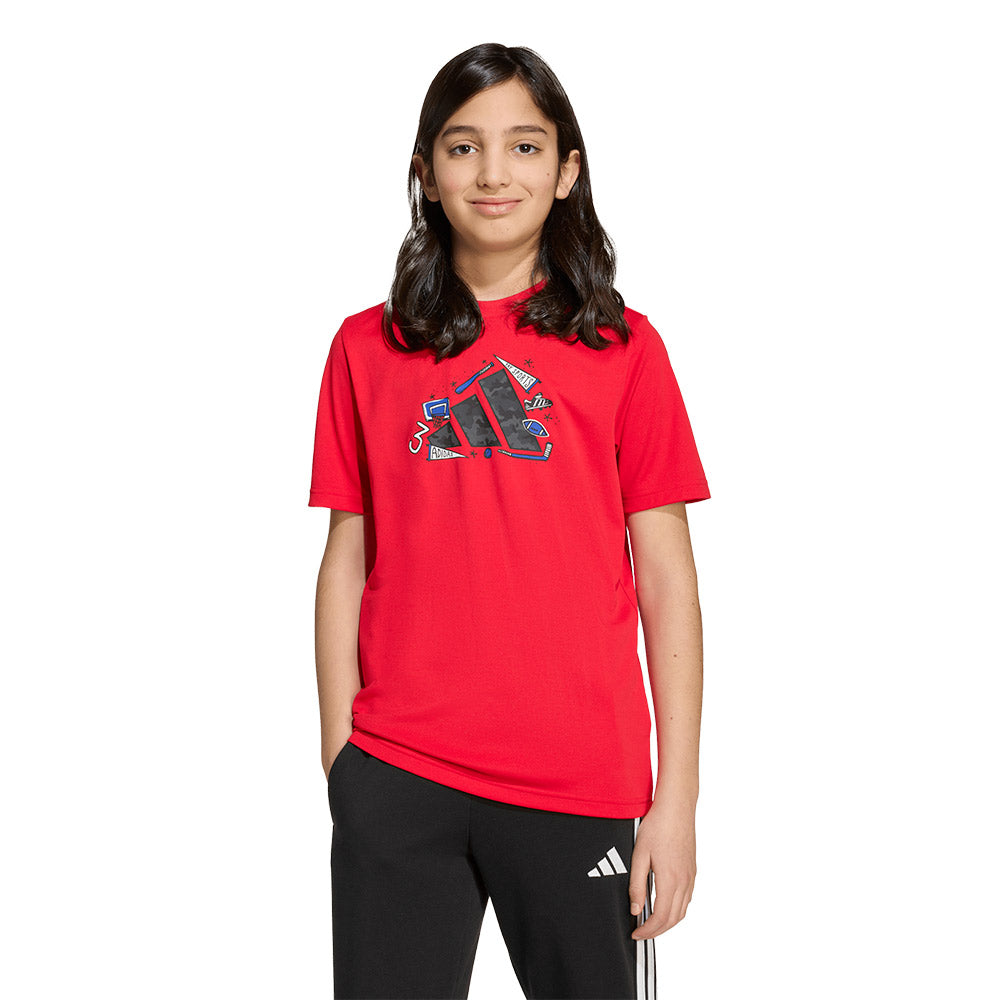 ADIDAS Camo Graphic เสื้อยืดเด็ก