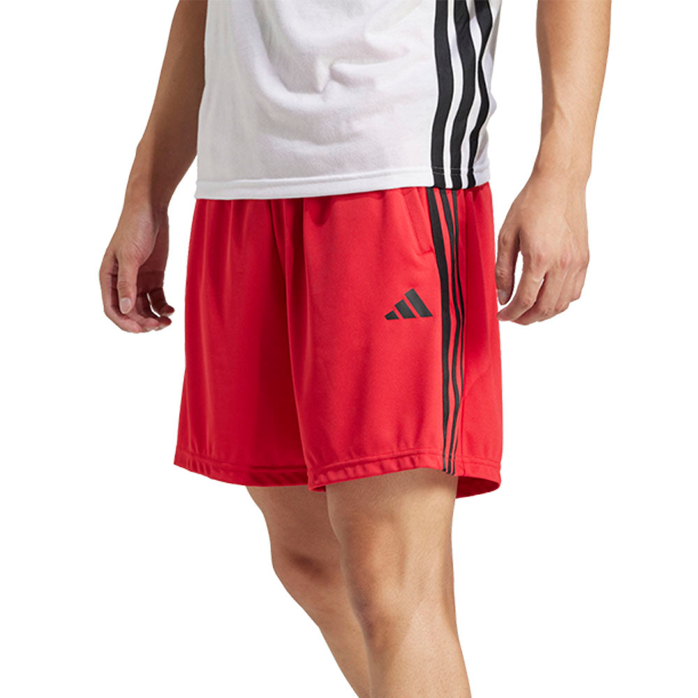 ADIDAS Train Essentials Piqué 3-Stripes กางเกงออกกำลังกายขาสั้นผู้ชาย