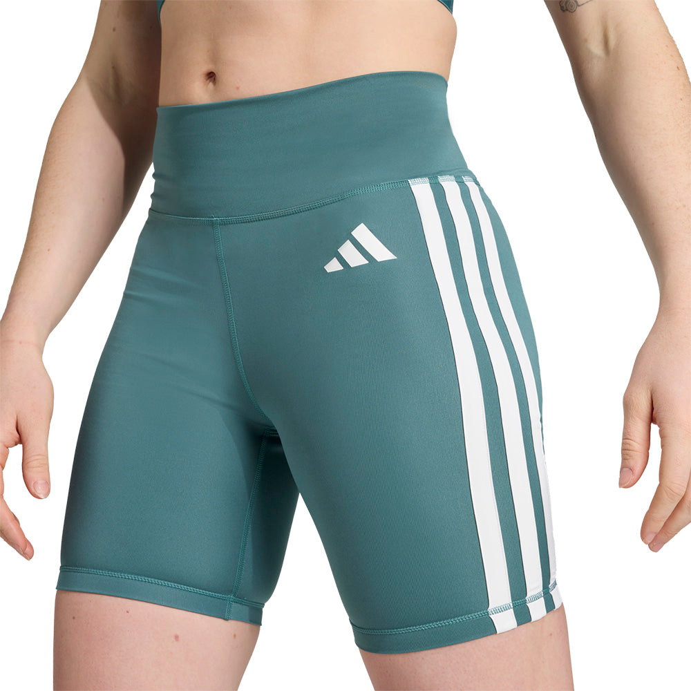 ADIDAS Optime Essentials 3-Stripes กางเกงเลกกิ้งขาสั้นผู้หญิง