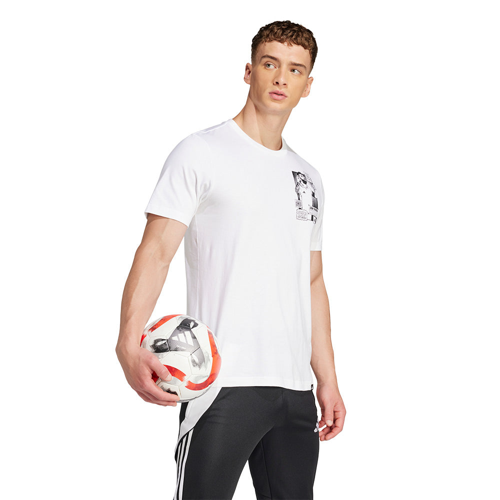 ADIDAS Messi Icon Graphic เสื้อยืดฟุตบอลผู้ชาย