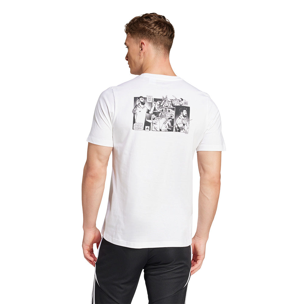 ADIDAS Messi Icon Graphic เสื้อยืดฟุตบอลผู้ชาย