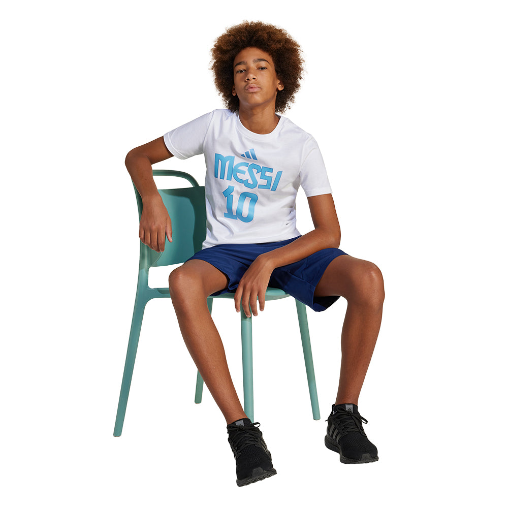 ADIDAS Messi Name and Number Graphic Kids Football T-Shirt - Supersports Thailand Supersports Thailand