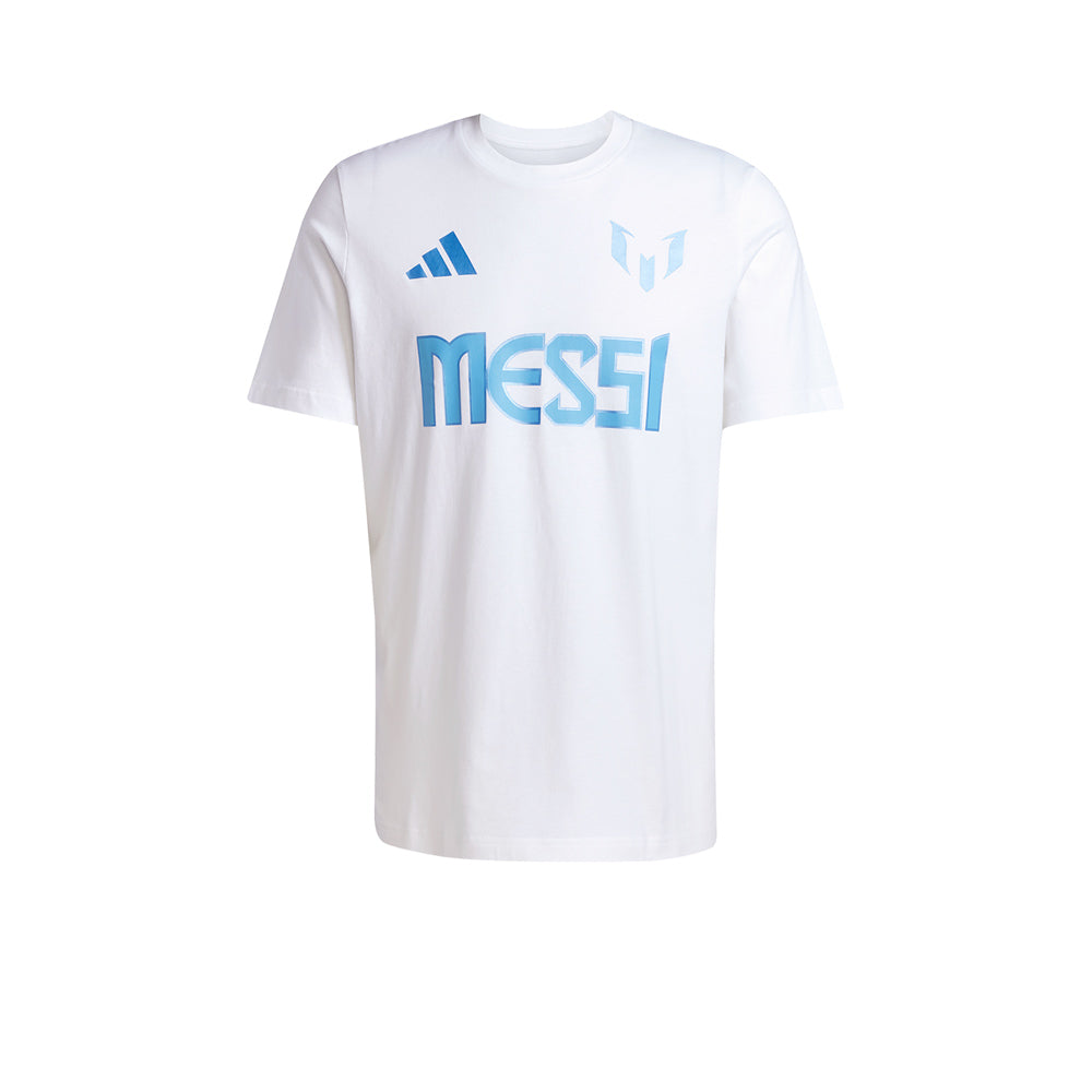 ADIDAS Messi Name and Number Graphic เสื้อยืดฟุตบอลผู้ชาย