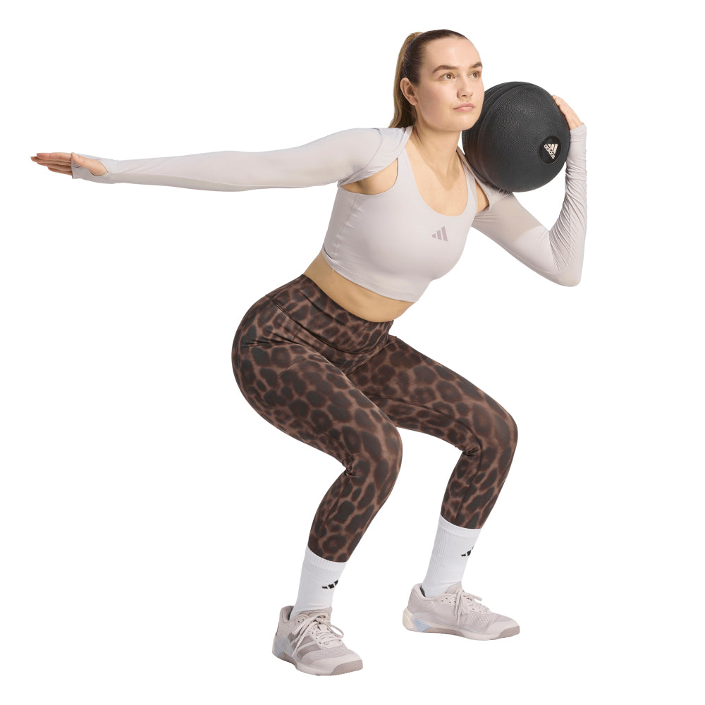 ADIDAS PrimeLift Essentials Workout Contour Shrug เสื้อออกกำลังกายผู้หญิง Supersports Thailand