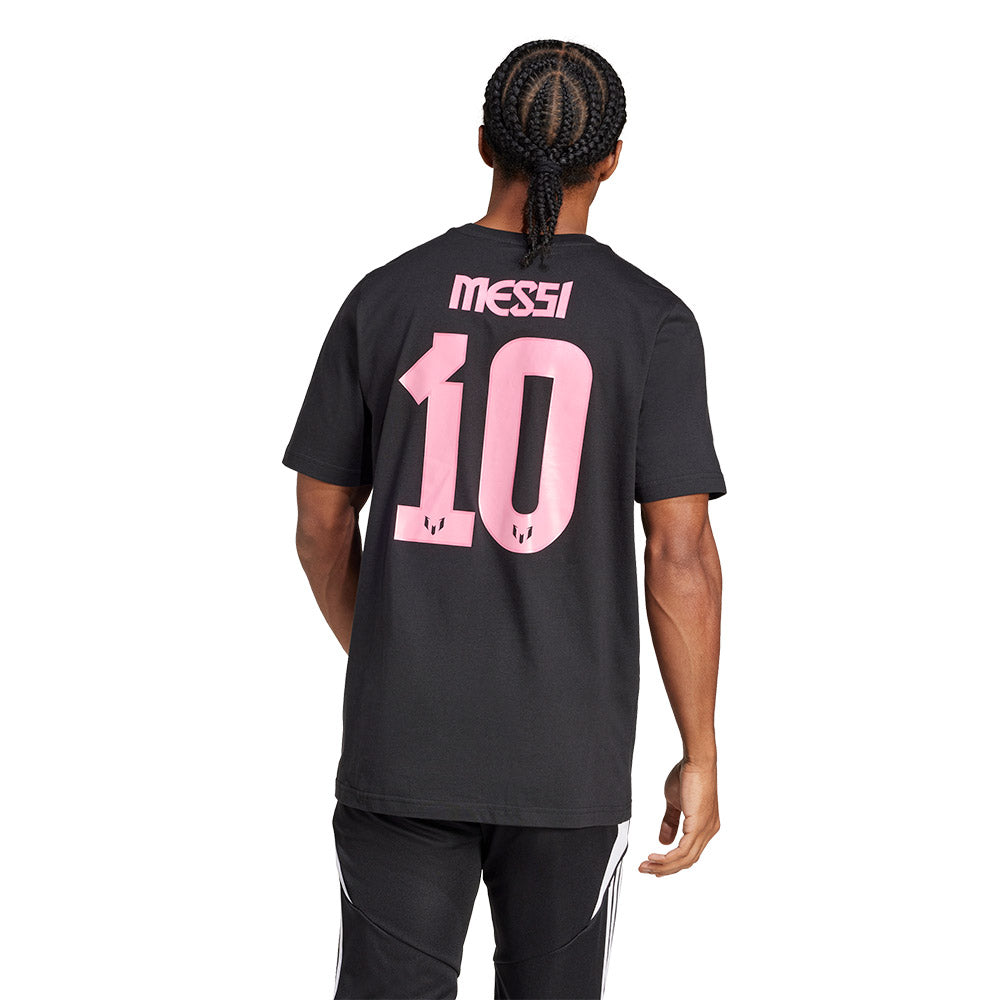 ADIDAS Messi Name and Number Graphic เสื้อยืดฟุตบอลผู้ชาย