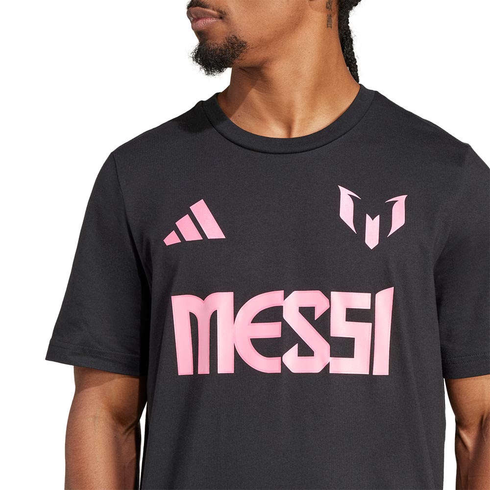 ADIDAS Messi Name and Number Graphic เสื้อยืดฟุตบอลผู้ชาย