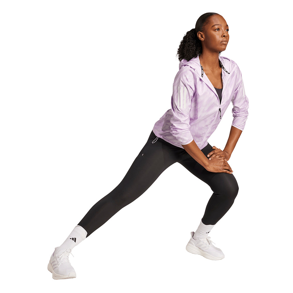 ADIDAS Own The Run Allover Print Women's Training Jacket - Supersports Thailand Supersports Thailand