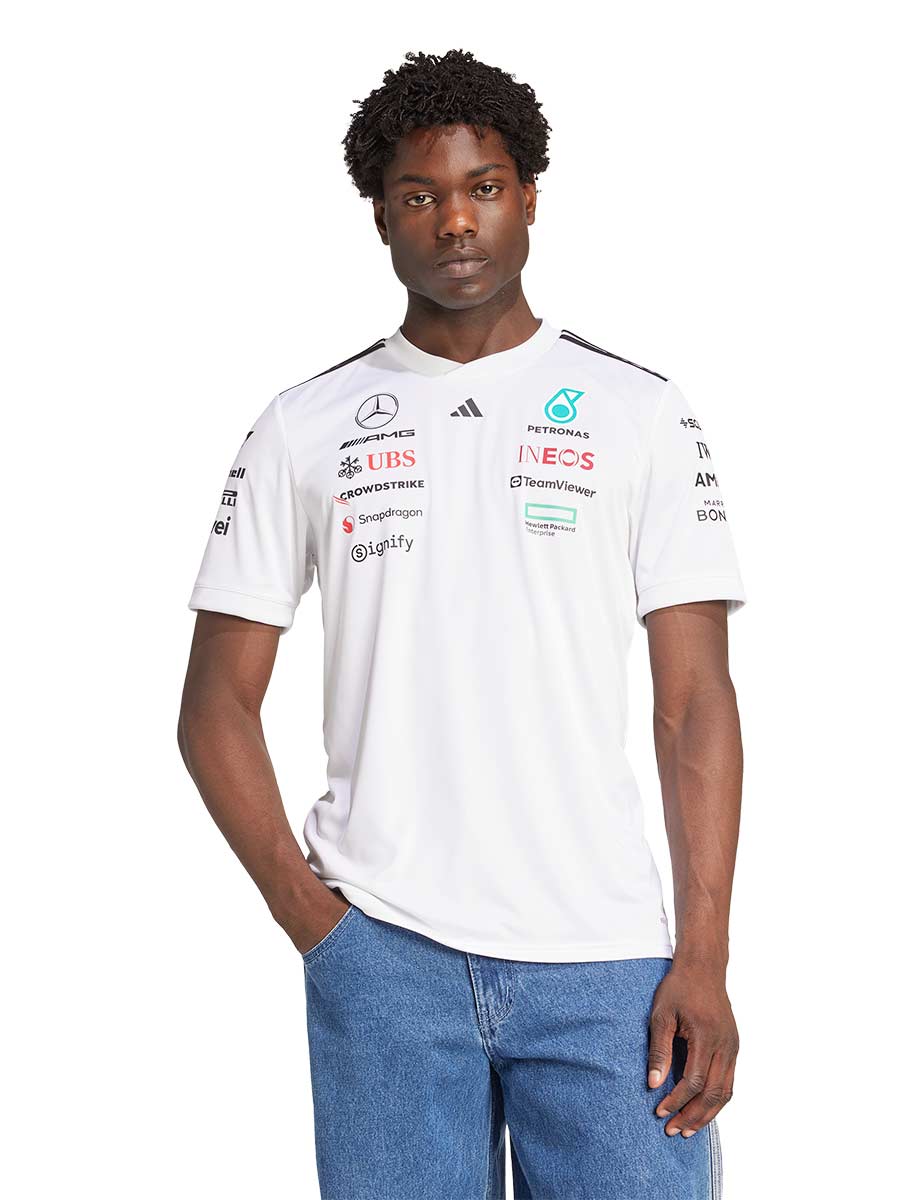 ADIDAS เสื้อแข่งรถผู้ชายทีม Mercedes - AMG Petronas Formula One