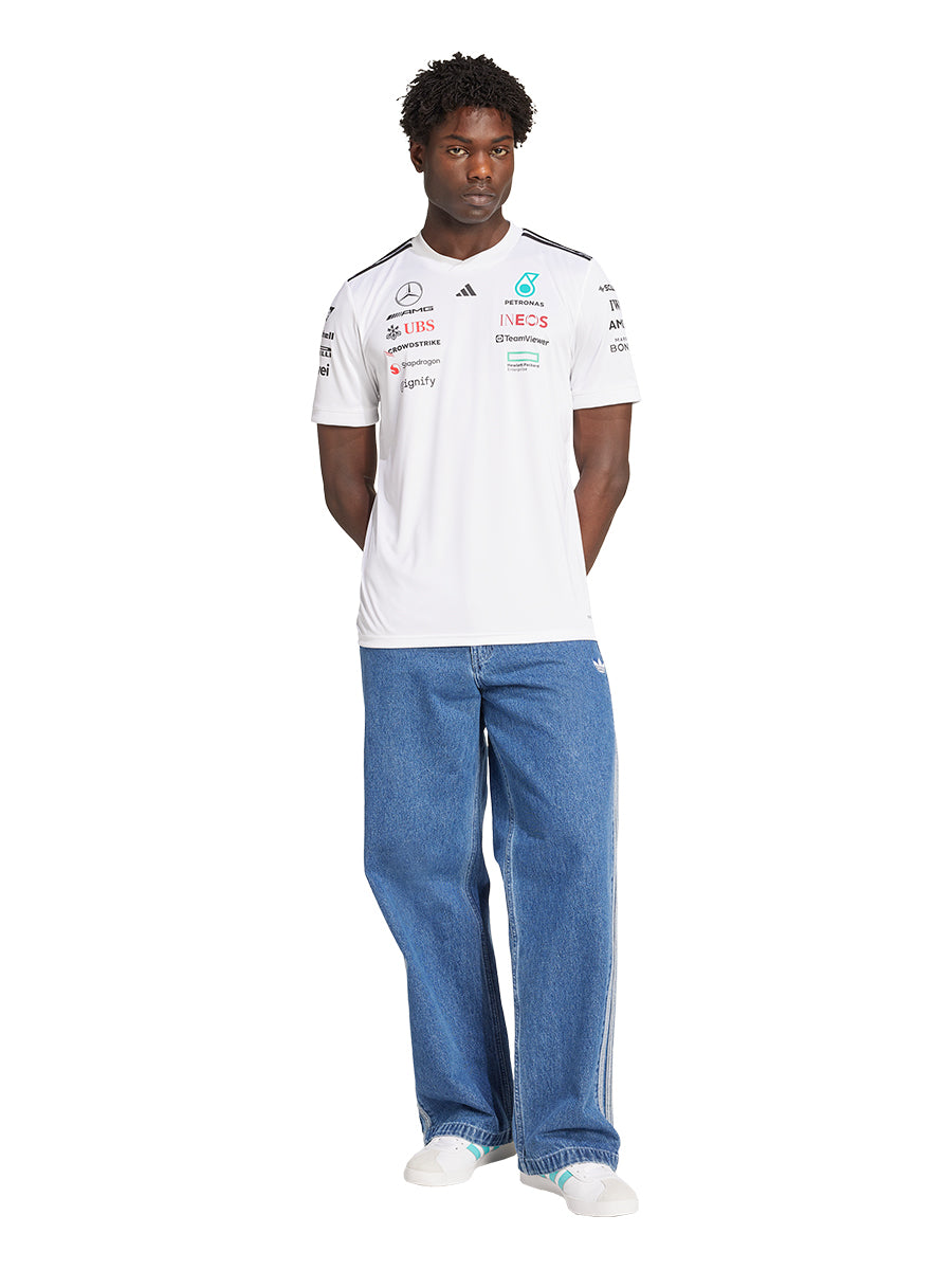 ADIDAS เสื้อแข่งรถผู้ชายทีม Mercedes - AMG Petronas Formula One