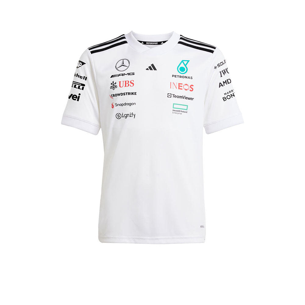ADIDAS เสื้อแข่งรถเด็กทีมเมอร์เซเดส เอเอ็มจี ปิโตรนาส ฟอร์มูลาวัน