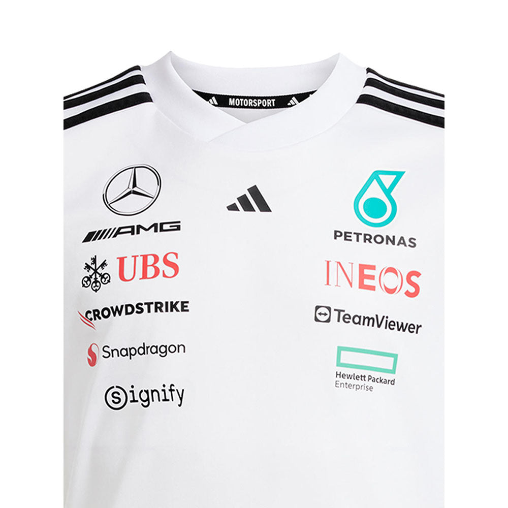 ADIDAS เสื้อแข่งรถเด็กทีมเมอร์เซเดส เอเอ็มจี ปิโตรนาส ฟอร์มูลาวัน