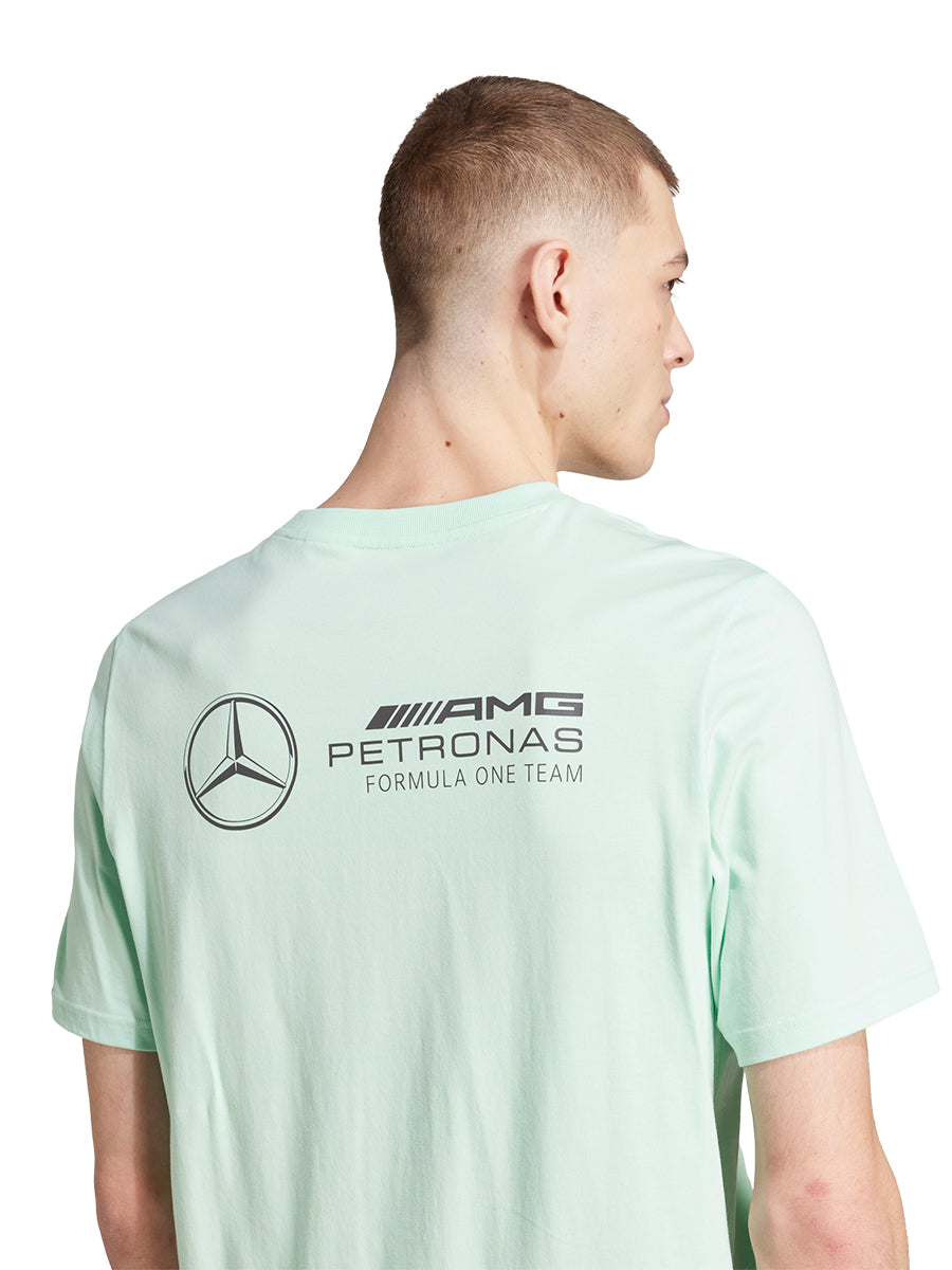 ADIDAS Mercedes - AMG Petronas Formula One Team Premium Woven Graphic เสื้อยืดผู้ชาย