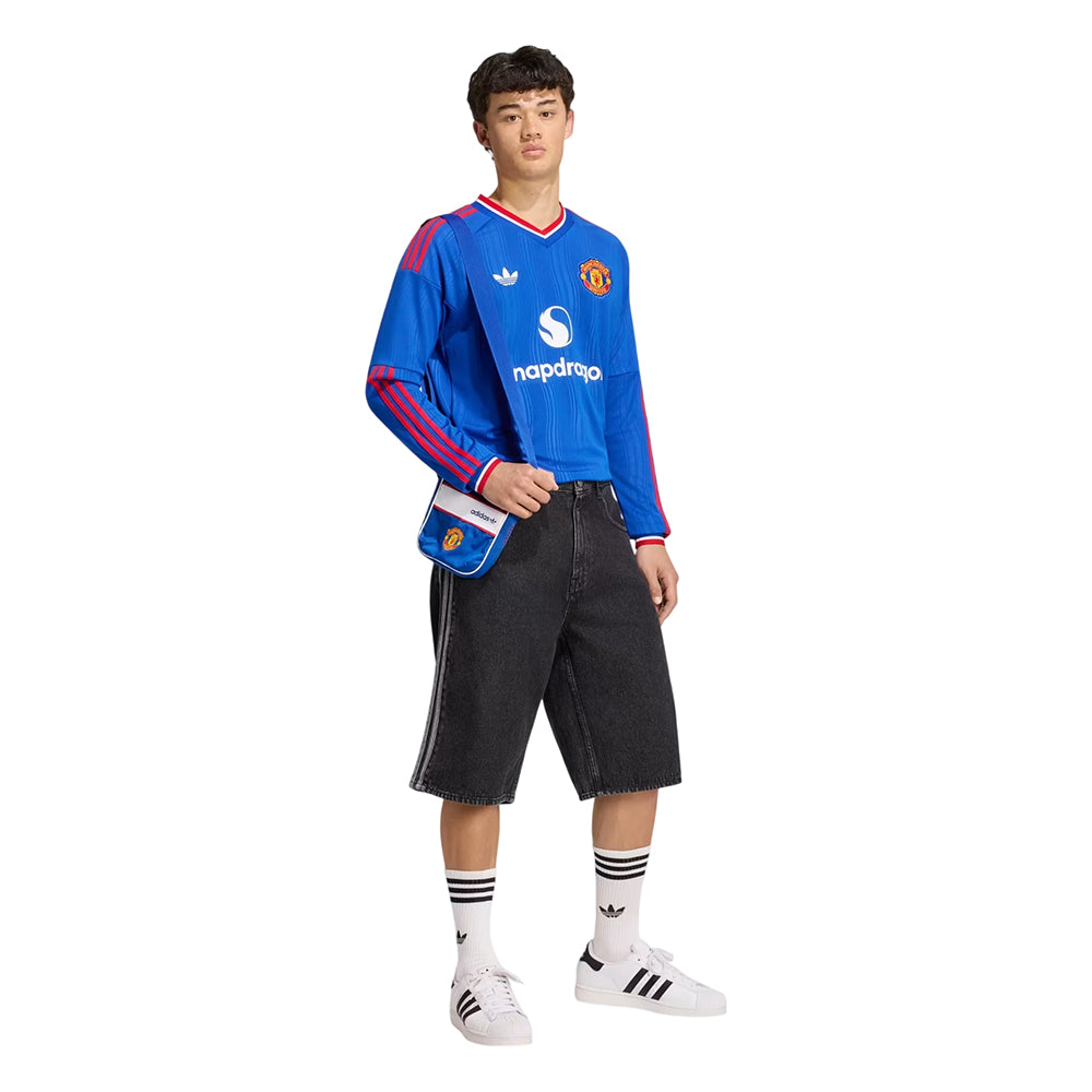 ADIDAS เสื้อแข่งผู้ชายแขนยาวทีมแมนเชสเตอร์ ยูไนเต็ด ชุดเยือน ฤดูกาล 2026/27 Supersports Thailand