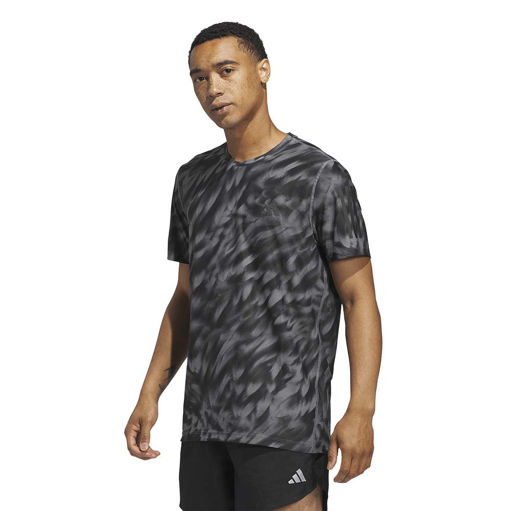 ADIDAS Own The Run Allover Print Men's Running T-Shirt
