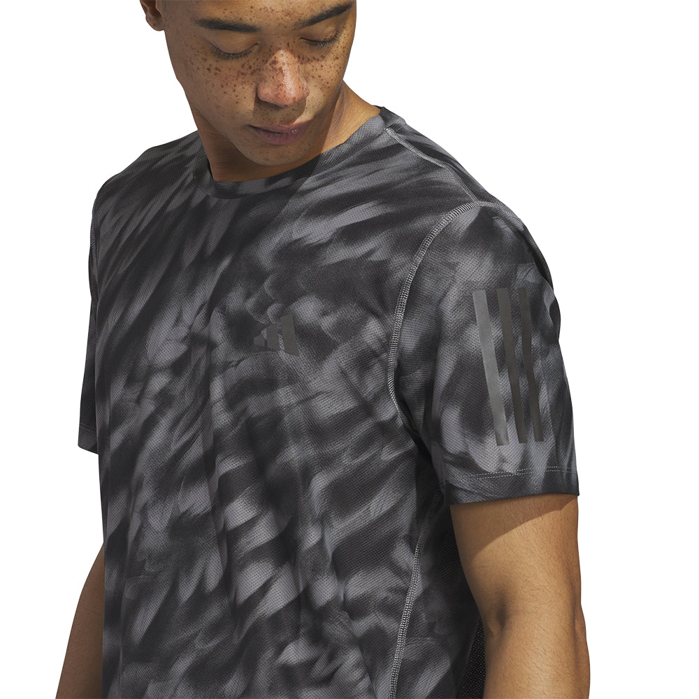 ADIDAS Own The Run Allover Print Men's Running T-Shirt