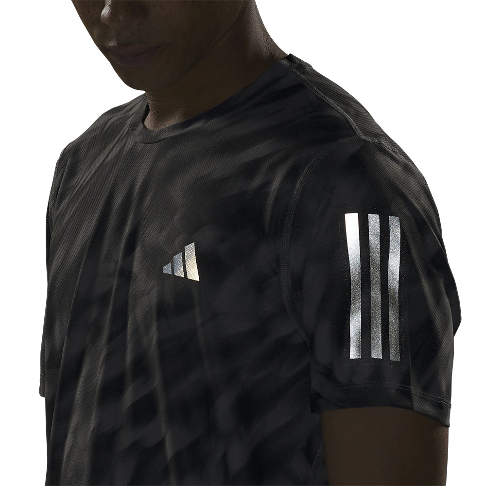 ADIDAS Own The Run Allover Print Men's Running T-Shirt
