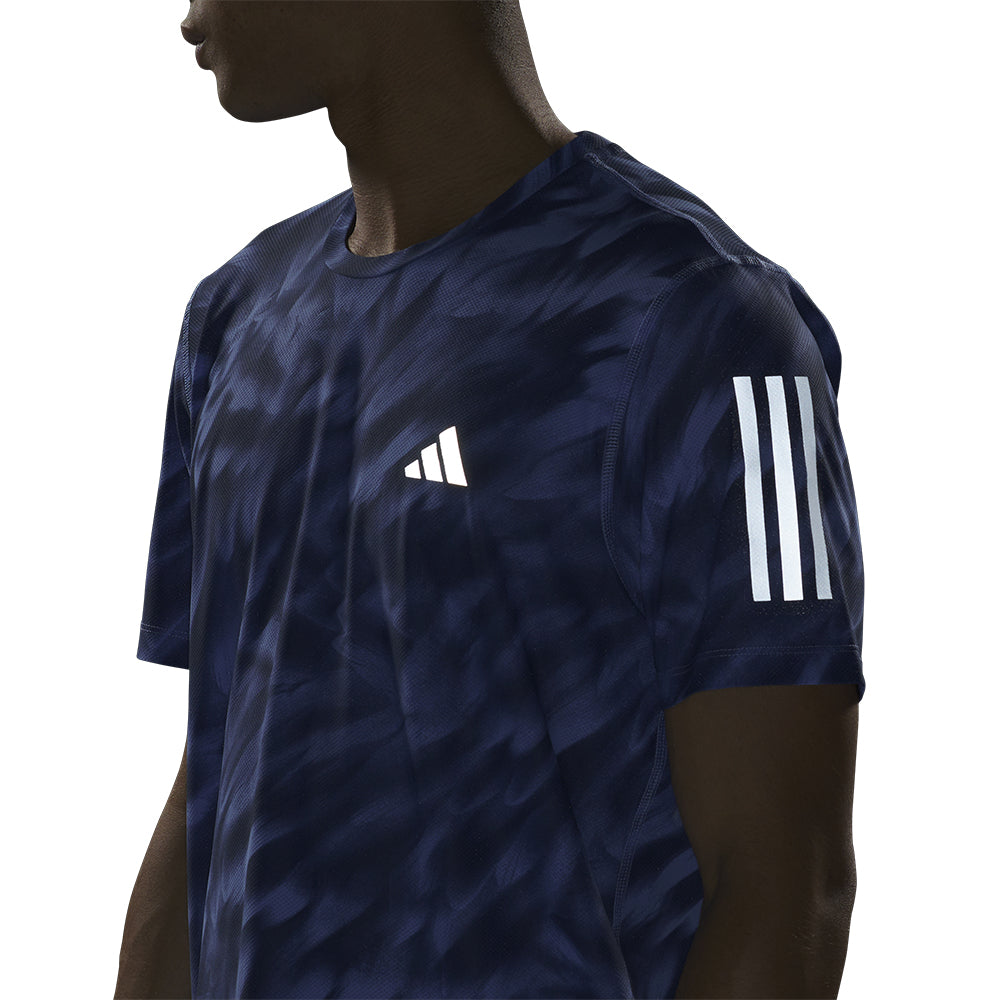 ADIDAS Own The Run Allover Print Men's Running T-Shirt - Supersports Thailand Supersports Thailand