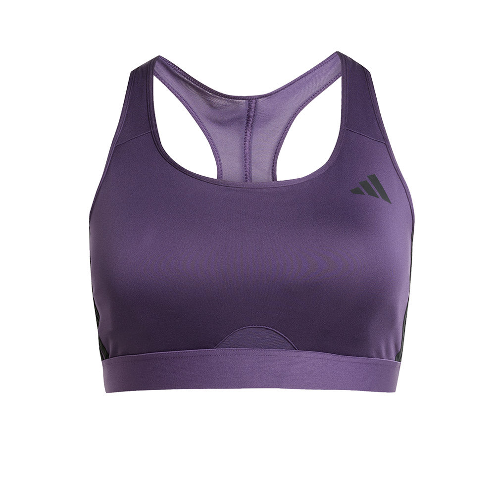 ADIDAS Powerreact Train Medium-Support 3-Stripes Women's Sports Bra