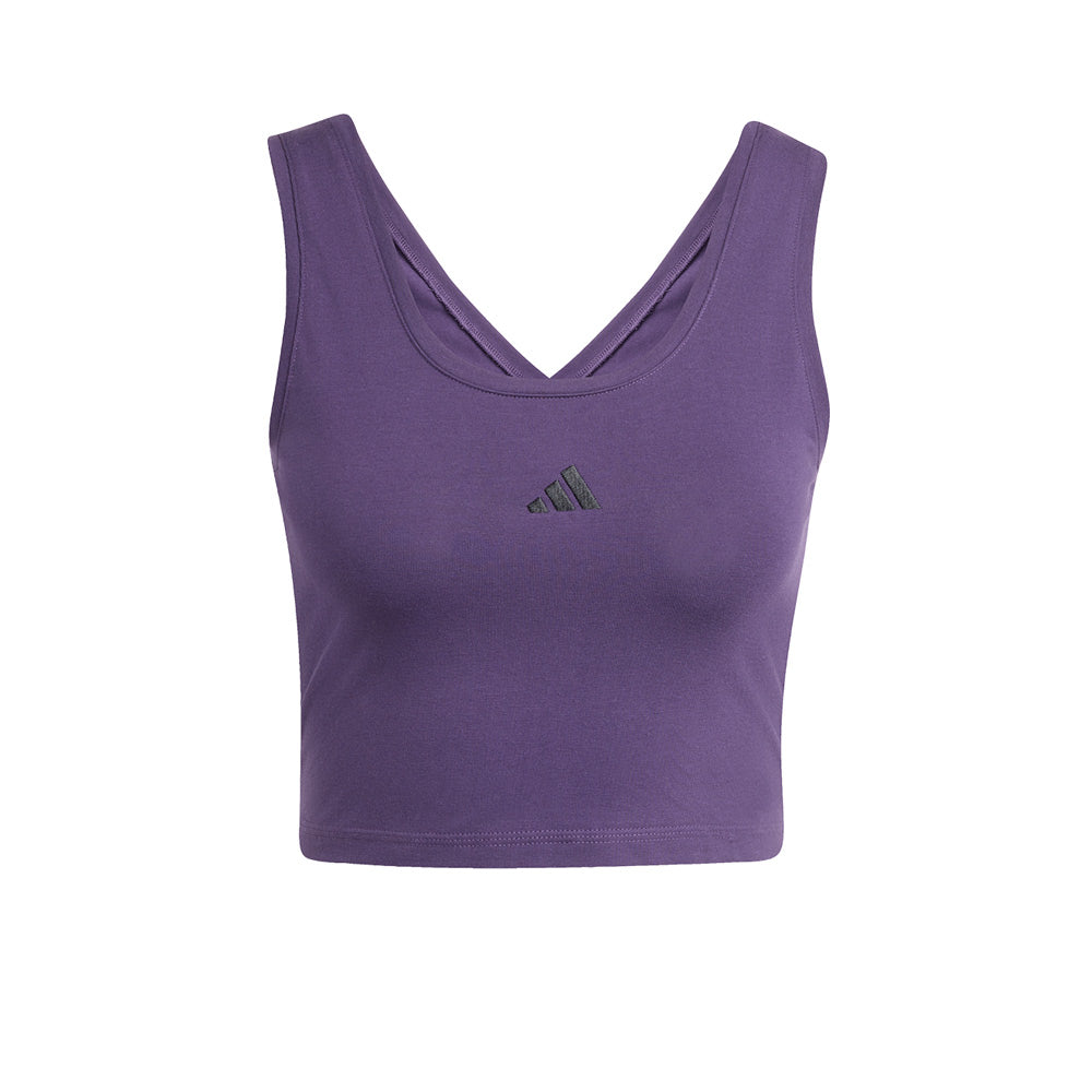ADIDAS Essentials Small Logo Cotton Lifestyle เสื้อกล้ามผู้หญิง