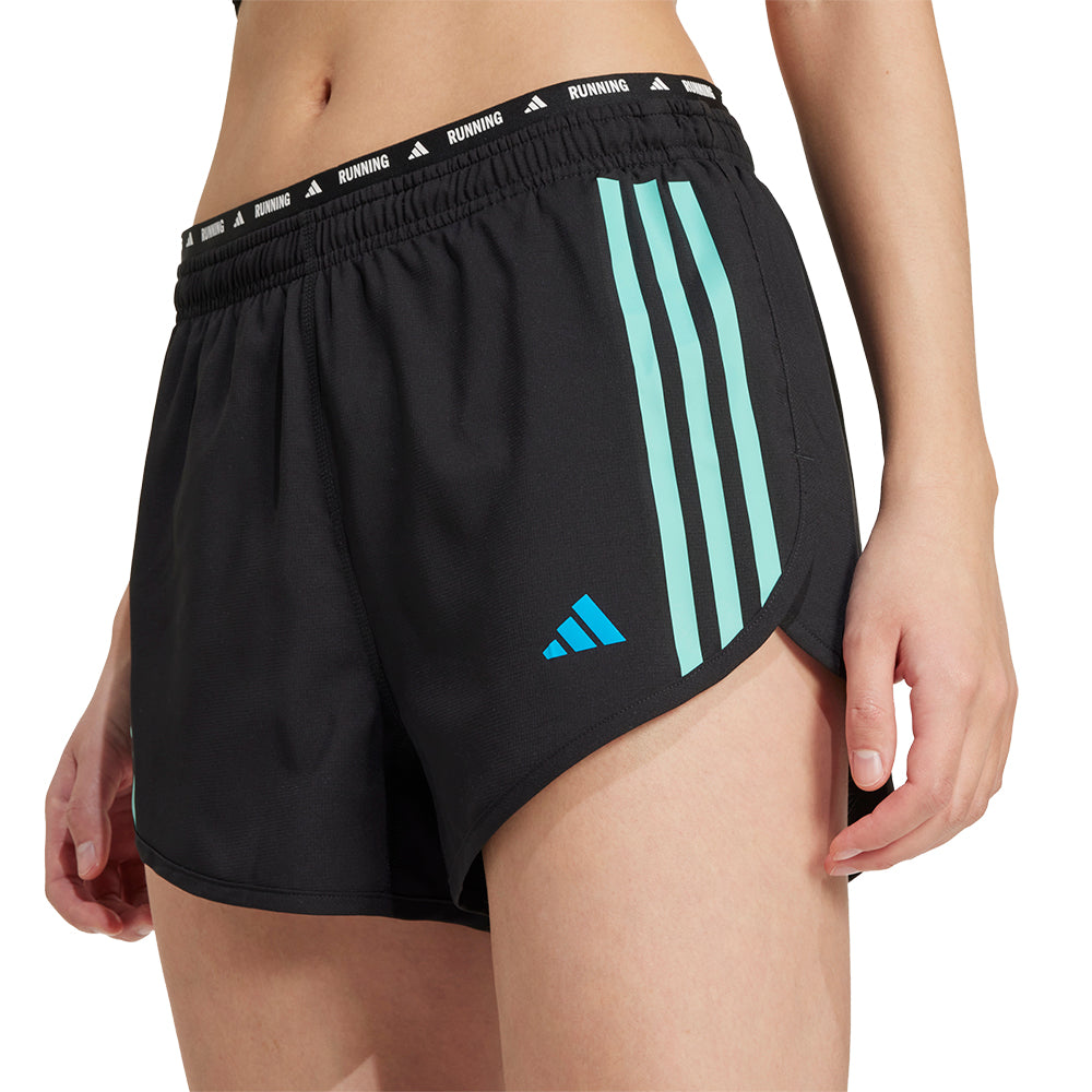 ADIDAS Own the Run 3-Stripes กางเกงวิ่งขาสั้นผู้หญิง