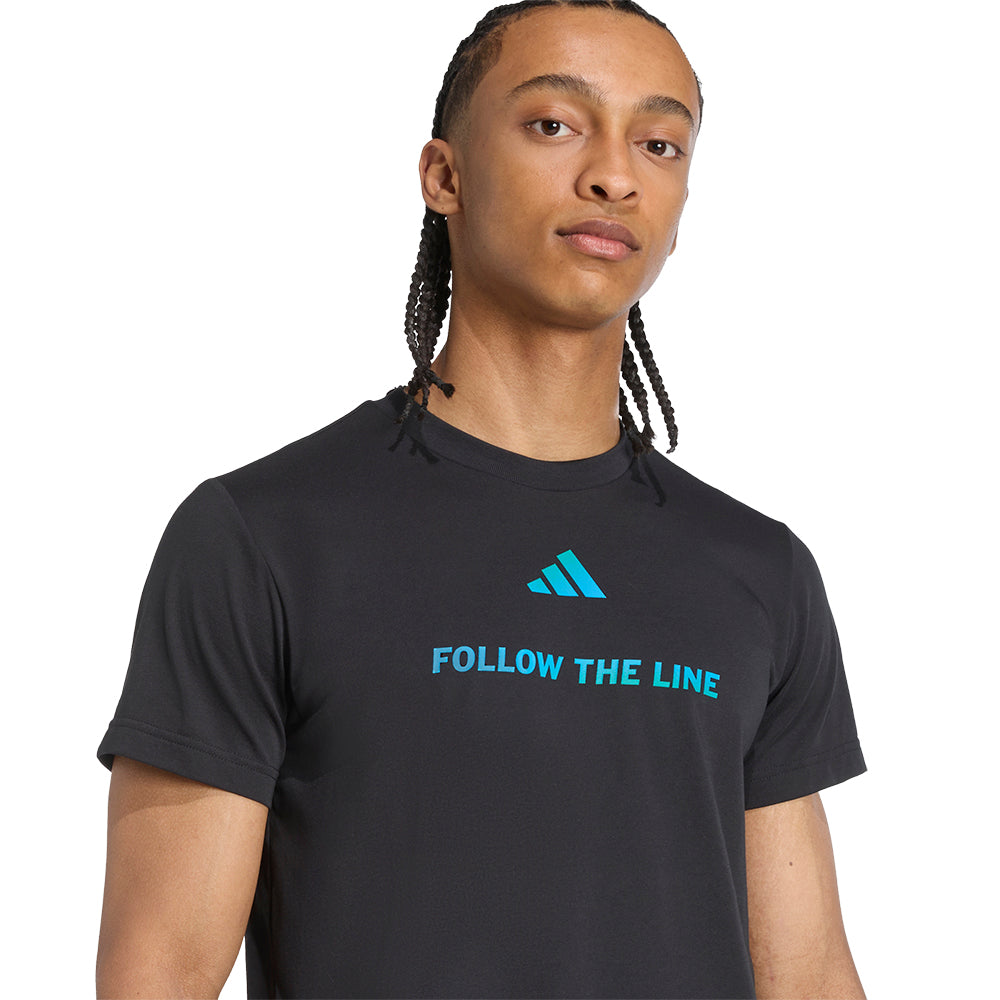 ADIDAS Follow The Line Graphic Unitefit เสื้อวิ่งผู้ใหญ่