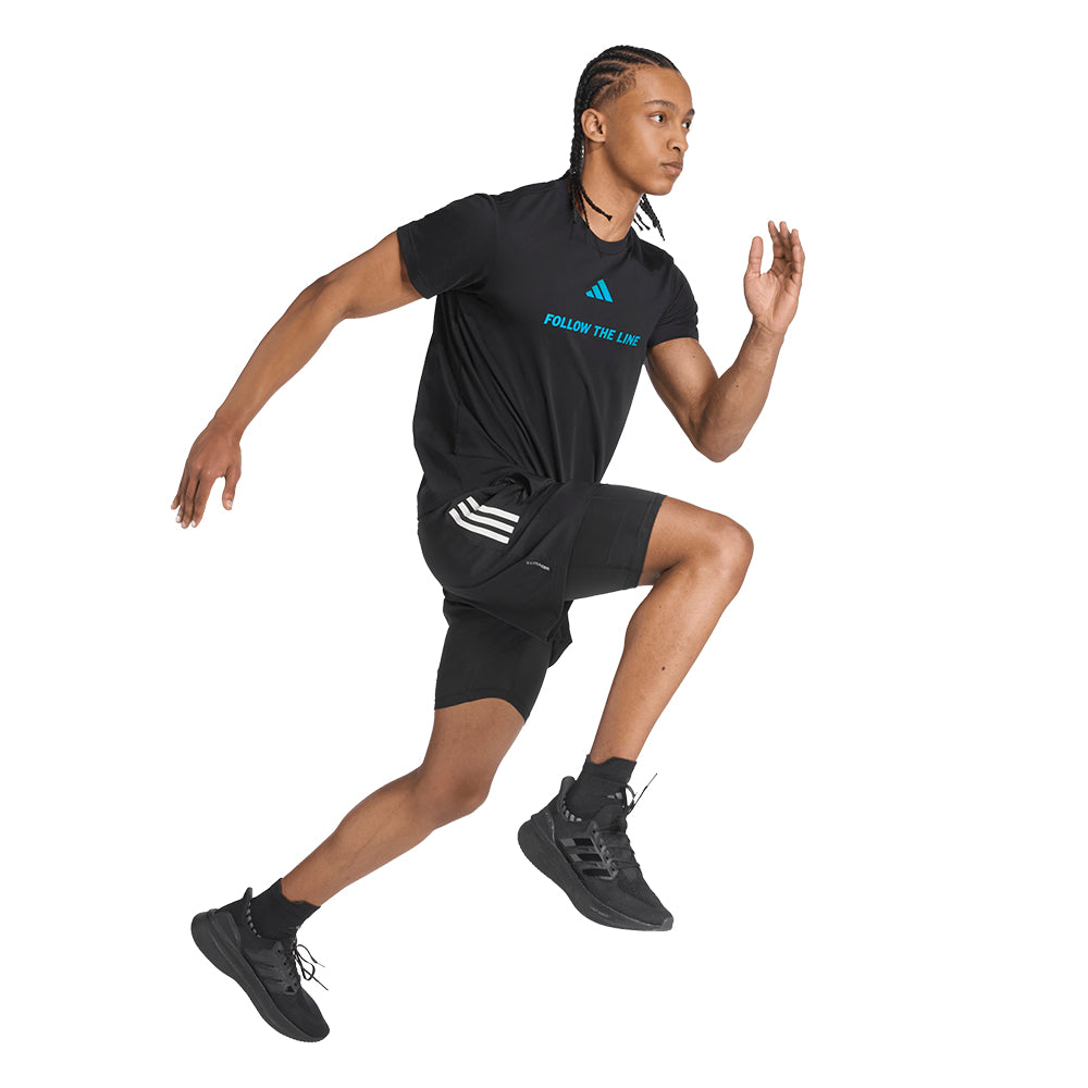 ADIDAS Follow The Line Graphic Unitefit เสื้อวิ่งผู้ใหญ่