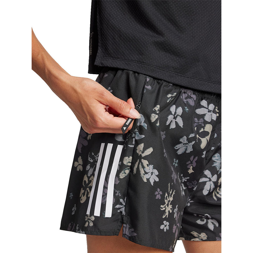 ADIDAS Own the Run CLIMACOOL High Rise Floral Women's Running Shorts