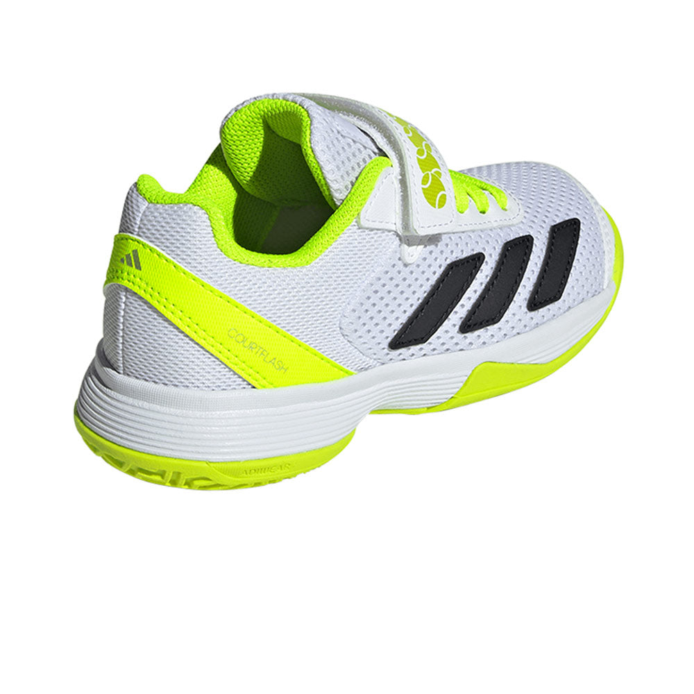 ADIDAS Courtflash Hook-and-Loop Kids Tennis Shoes
