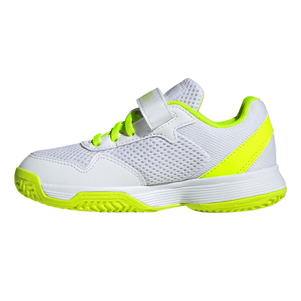 ADIDAS Courtflash Hook-and-Loop Kids Tennis Shoes