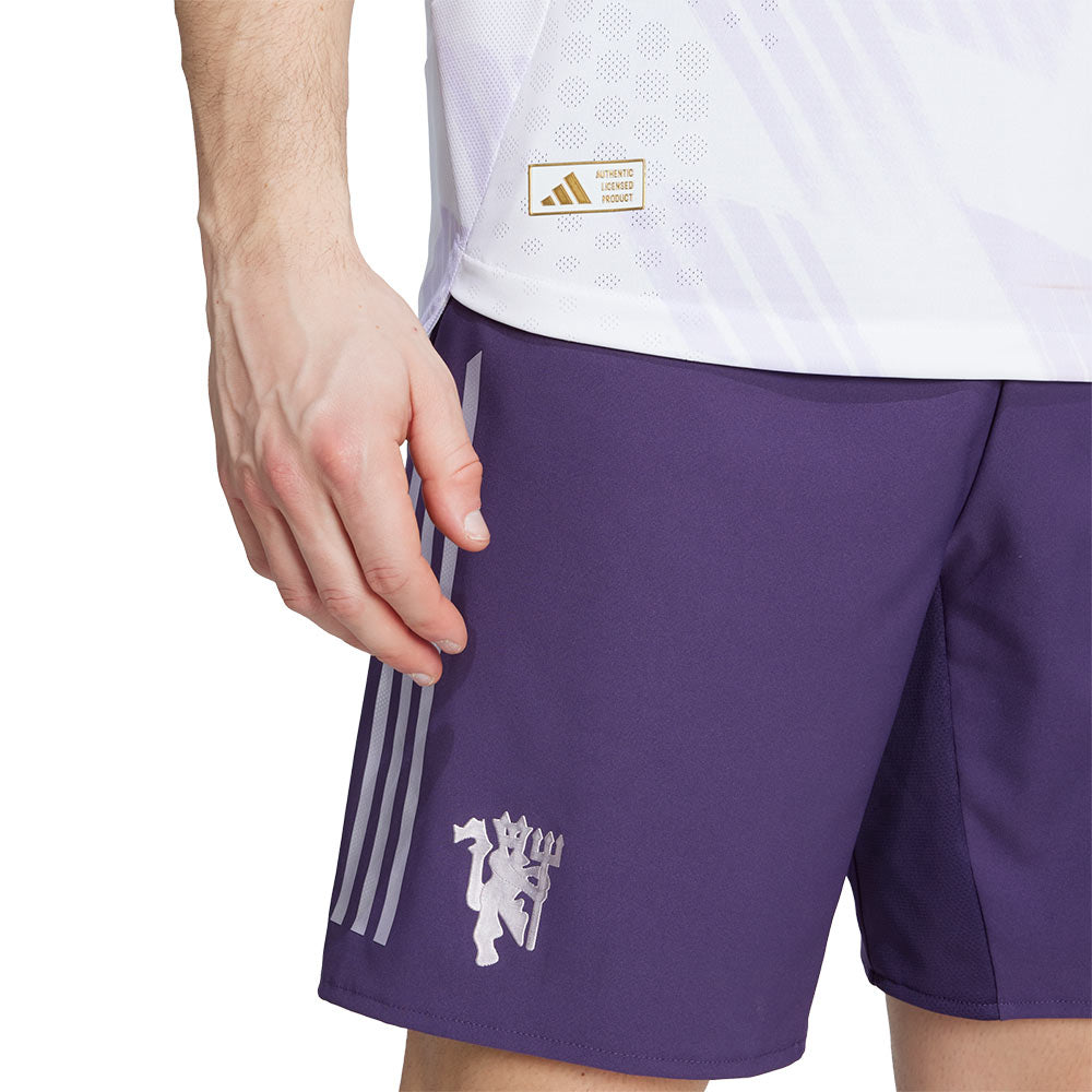 ADIDAS เสื้อแข่งผู้ชายทีมแมนเชสเตอร์ ยูไนเต็ด ชุดเยือน เกรด Authentic ฤดูกาล 2025/26