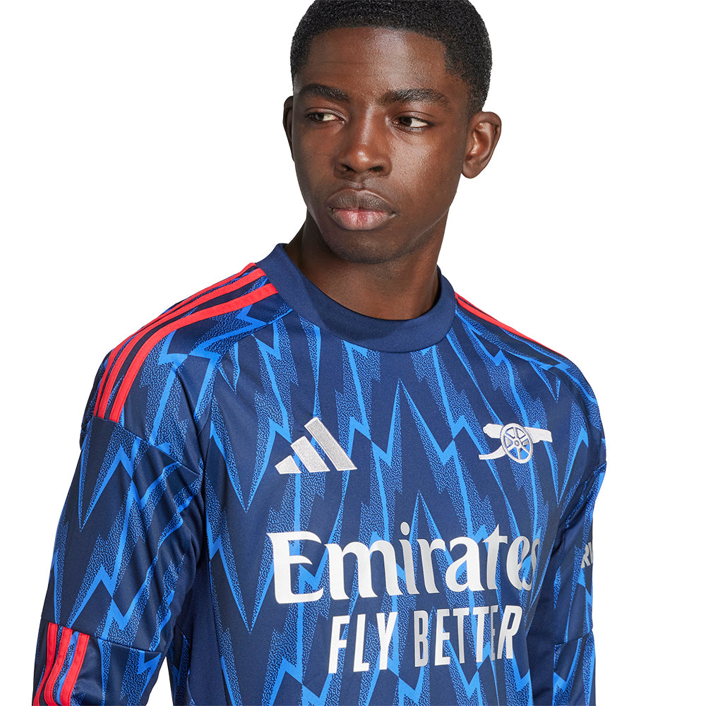 ADIDAS เสื้อแข่งผู้ชายแขนยาวทีมอาร์เซนอล ชุดเยือน ฤดูกาล 2025/26