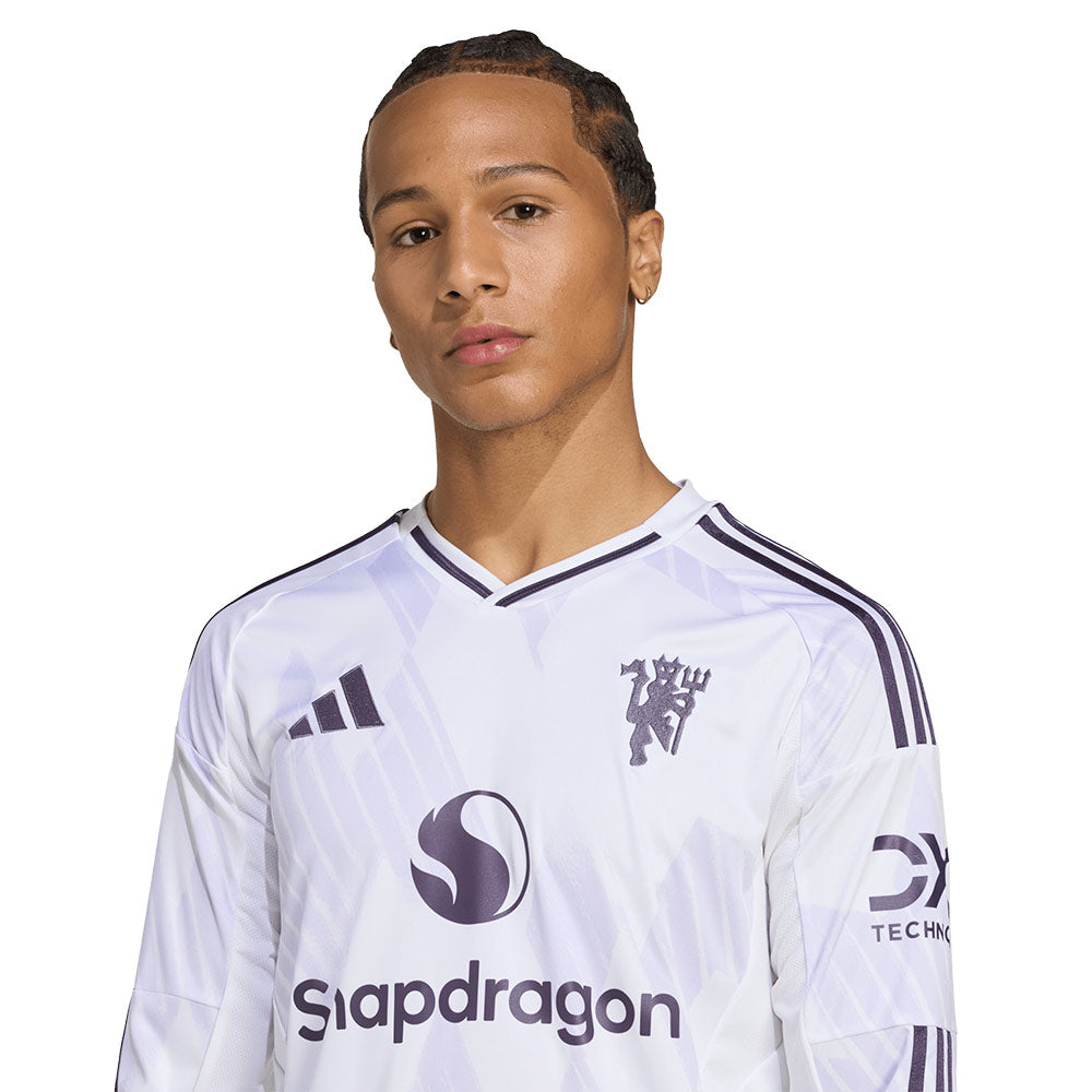 ADIDAS Men's Manchester United Away 2025/26 Long Sleeve Jersey