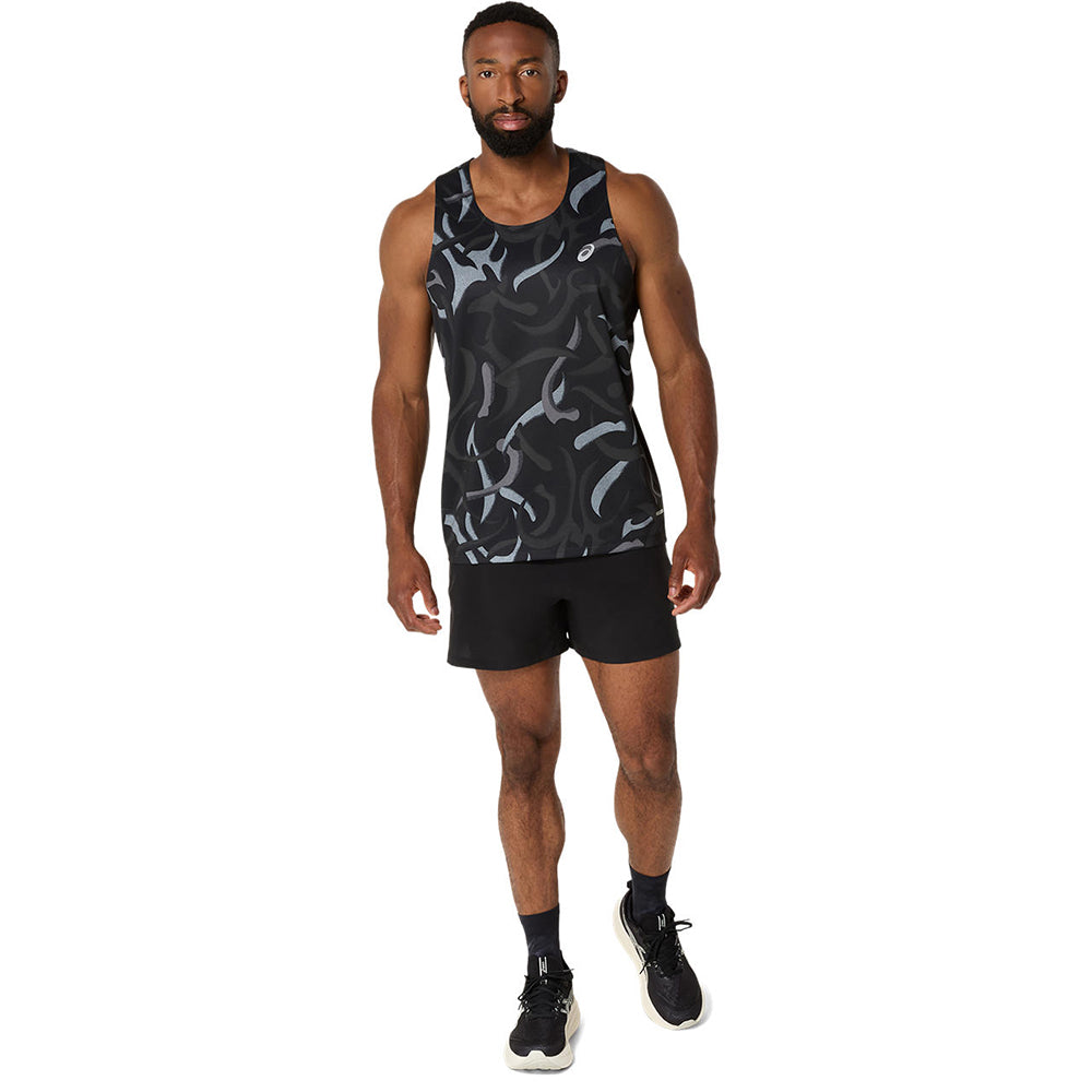 ASICS Road All Over Print Men's Running Tank - Supersports Thailand Supersports Thailand