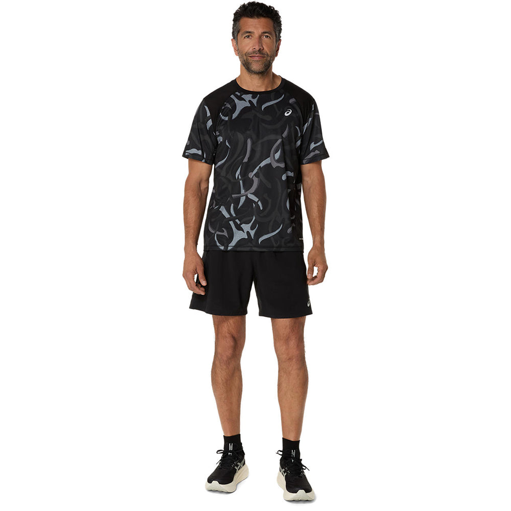 ASICS Road All Over Print Men's Running T-Shirt - Supersports Thailand Supersports Thailand