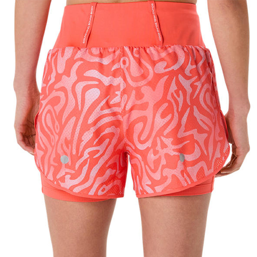 ASICS Road All Over Print 2-N-1 3.5In Women's Running Shorts