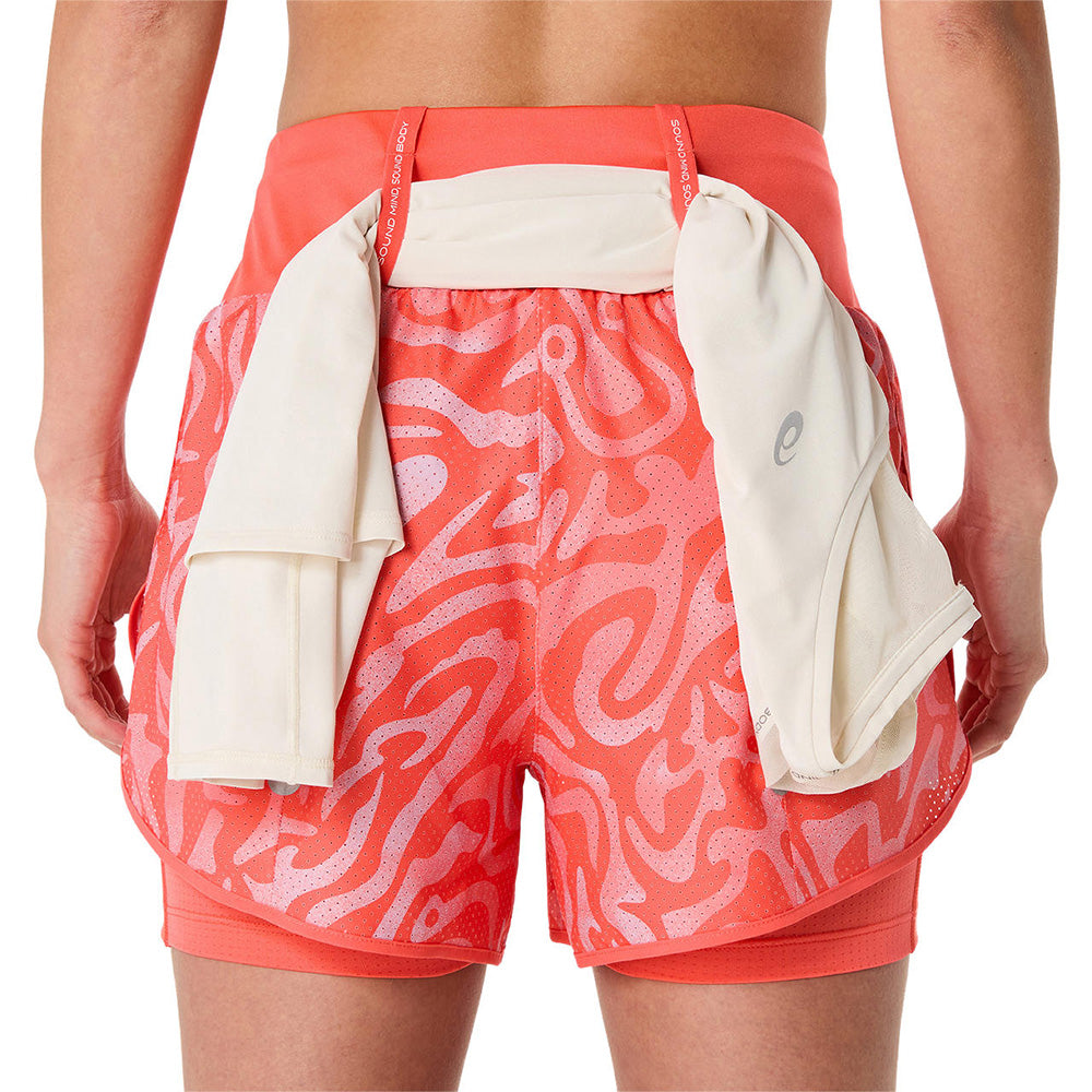 ASICS Road All Over Print 2-N-1 3.5In Women's Running Shorts