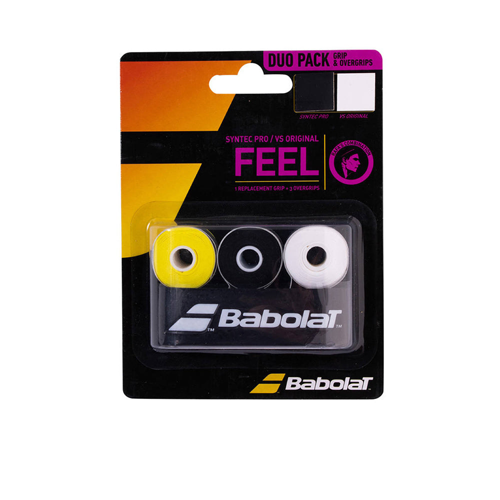 BABOLAT Syntec Pro + VS Original (แพ็ค 3 ชิ้น) เทปพันด้ามไม้แบดมินตัน