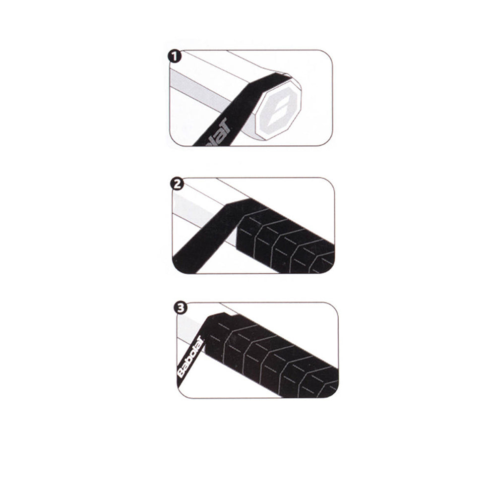 BABOLAT Syntec Pro + VS Original (แพ็ค 3 ชิ้น) เทปพันด้ามไม้แบดมินตัน