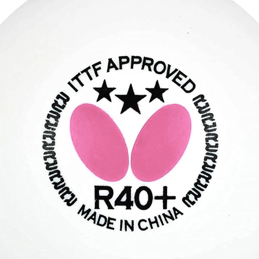 BUTTERFLY 3 Star R40 P3 Table Tennis Balls (3 Pieces)