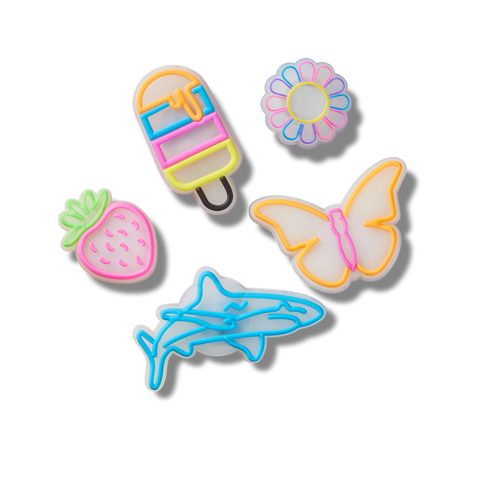 CROCS Jibbitz Lights Up Summer 5-Pack Shoes Charm