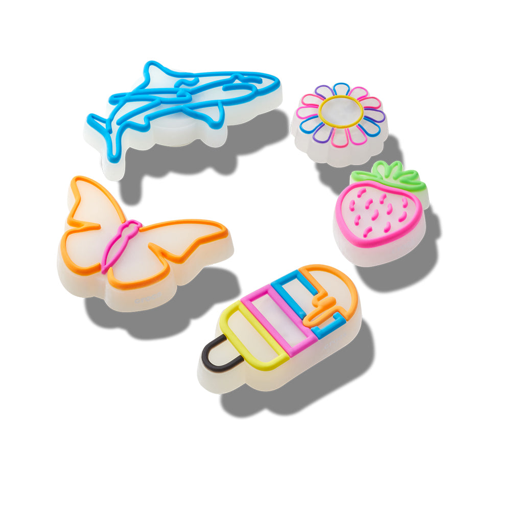 CROCS Jibbitz Lights Up Summer 5-Pack Shoes Charm