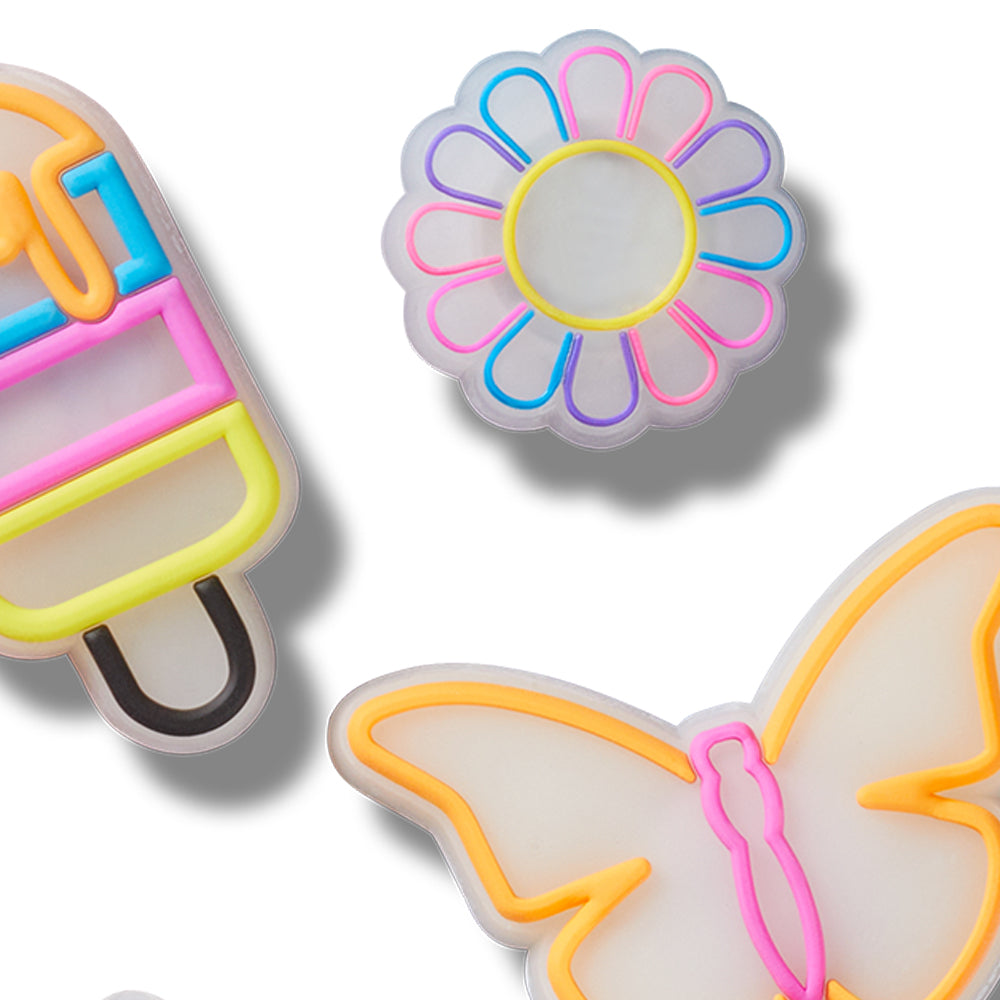 CROCS Jibbitz Lights Up Summer 5-Pack Shoes Charm