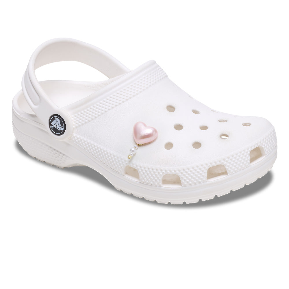 CROCS Jibbitz Pink Pearl Heart Shoes Charm - Supersports Thailand Supersports Thailand