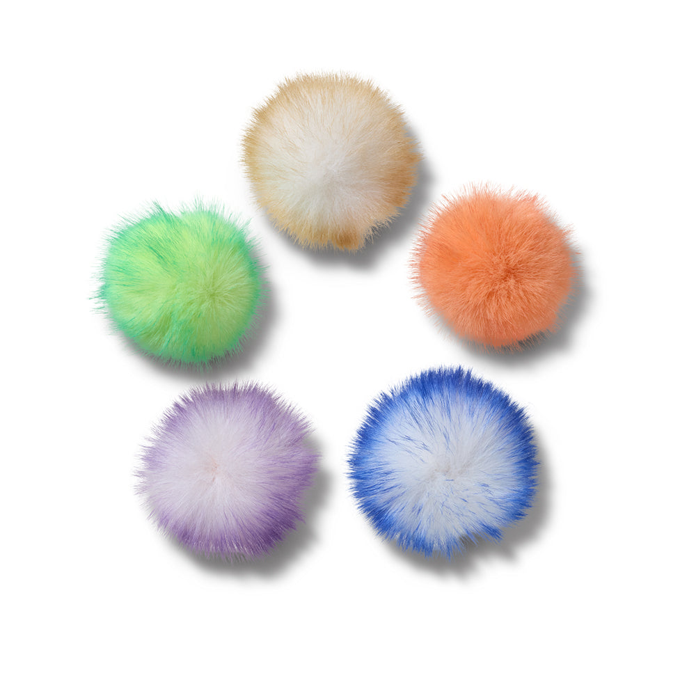 CROCS Jibbitz Long Hair Puff 5-Pack ตัวติดรองเท้า