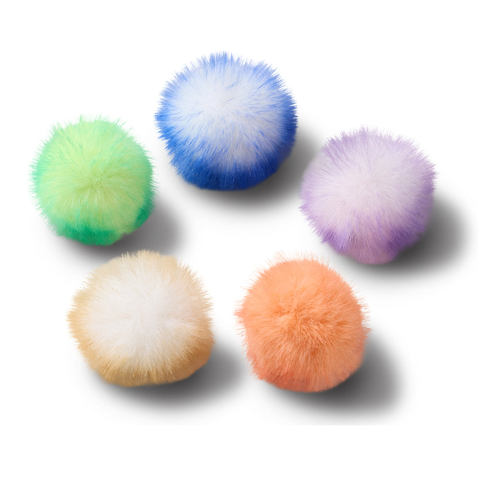 CROCS Jibbitz Long Hair Puff 5-Pack ตัวติดรองเท้า