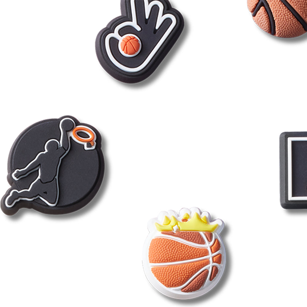 CROCS Jibbitz Basketball Team 5-Pack Shoes Charm - Supersports Thailand Supersports Thailand